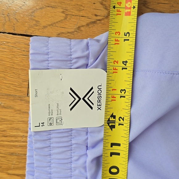 XERSION GIRLS PURPLE RUNNING SHORTS WITH BUILT-IN BRIEFS SIZE LARGE 14 - Picture 12 of 16